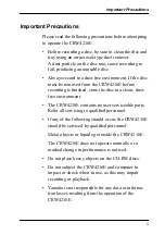 Preview for 5 page of Yamaha CRW4216E Series User Manual