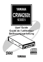 Preview for 1 page of Yamaha CRW4260t-B User Manual