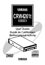 Yamaha CRW4261t User Manual preview