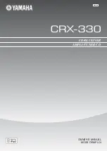 Предварительный просмотр 1 страницы Yamaha CRX-330 Owner'S Manual