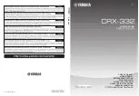 Yamaha CRX-332 Owner'S Manual предпросмотр