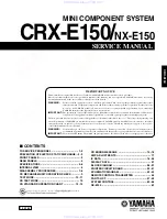 Yamaha CRX-E150 Service Manual preview