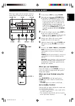 Preview for 11 page of Yamaha CRX-E300 Owner'S Manual