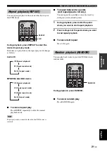 Предварительный просмотр 25 страницы Yamaha CRX-E320 Owner'S Manual