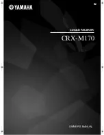 Yamaha CRX-M170 Owner'S Manual preview