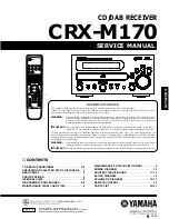 Yamaha CRX-M170 Service Manual preview