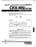 Preview for 1 page of Yamaha CRX-M5 Service Manual