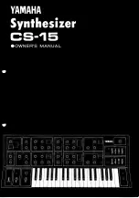 Yamaha CS-15 Owner'S Manual preview