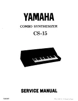 Preview for 1 page of Yamaha CS-15 Service Manual