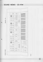 Предварительный просмотр 31 страницы Yamaha CS-20M Owner'S Manual