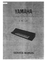 Yamaha CS-3 0 Service Manual preview