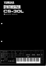 Yamaha CS-30L Owner'S Manual preview