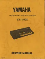 Preview for 1 page of Yamaha CS-40M Service Manual