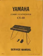 Preview for 1 page of Yamaha CS-60 Service Manual