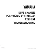 Yamaha CS-70M Service Manual preview