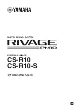 Yamaha CS-R10 Systems Setup Manual preview