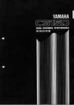 Yamaha CS15D (Japanese) Owner'S Manual preview