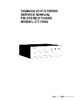 Preview for 2 page of Yamaha CT-7000 Service Manual