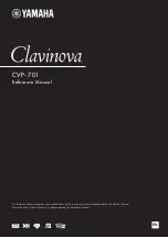 Предварительный просмотр 1 страницы Yamaha cvp-701 clavinova Reference Manual