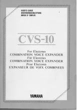 Preview for 1 page of Yamaha CVS-10 User Manual