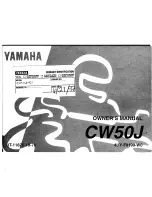 Preview for 1 page of Yamaha CW50J Owner'S Manual