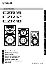 Yamaha CZR15 Owner'S Manual предпросмотр