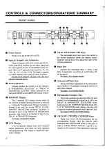 Предварительный просмотр 6 страницы Yamaha D1030 Operation Manual