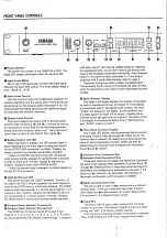 Предварительный просмотр 2 страницы Yamaha D1500 Operatiing Manual