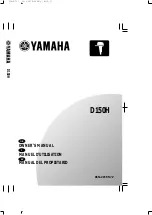 Preview for 209 page of Yamaha D150H Owner'S Manual