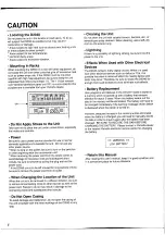 Preview for 6 page of Yamaha D2040 User Manual