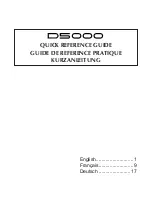 Yamaha D5000 Quick Reference Manual preview