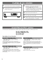 Preview for 14 page of Yamaha DDP-1 Owner'S Manual