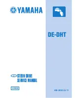 Yamaha DE-DHT Stern Drive Service Manual preview