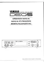 Предварительный просмотр 1 страницы Yamaha DEQ5 Operation Manual