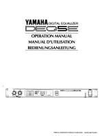 Yamaha DEQ5E Operation Manual предпросмотр