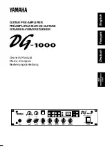 Yamaha DG-1000 Owner'S Manual preview