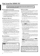 Preview for 8 page of Yamaha DG100-212 Owner'S Manual