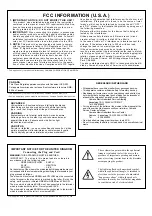 Preview for 2 page of Yamaha DG100-212A Owner'S Manual