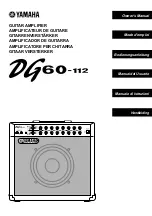 Yamaha DG60-112 Owner'S Manual preview