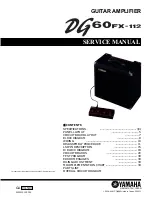 Yamaha DG60FX-112 Service Manual preview