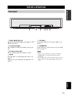 Preview for 9 page of Yamaha Digital Sound Projector HTY-750 Owner'S Manual