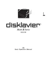 Предварительный просмотр 7 страницы Yamaha Disklavier DGC1B Basic Operation Manual