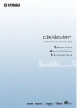 Yamaha disklavier DKC-850 Operation Manual preview