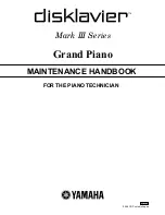 Yamaha Disklavier DKC55RCD XG Mark III Maintenance Handbook preview