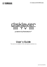 Yamaha DISKLAVIER ENSPIRE User Manual предпросмотр