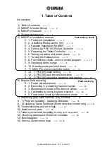 Preview for 3 page of Yamaha disklavier IV / Pro Series Maintenance Handbook