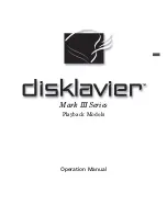 Предварительный просмотр 7 страницы Yamaha Disklavier Mark III Series Operation Manual