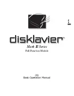 Предварительный просмотр 7 страницы Yamaha disklavier Mark III Series User Manual