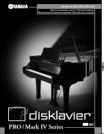 Предварительный просмотр 1 страницы Yamaha disklavier Mark IV Series Operating Manual