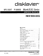 Yamaha Disklvaier Mark II XG Series Service Manual предпросмотр